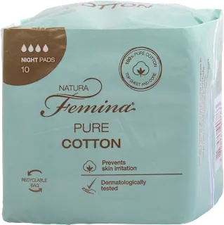 Damski nočni vložki Pure Cotton, 10 kos