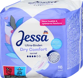 Damski vložki s krilci Dry Comfort normal, 16 kos