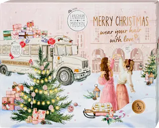 Darilni set adventni koledar MERRY CHRISTMAS wear your hair with love, 24-delni, 1 kos