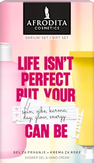 Darilni set Life Isn't Perfect But Your Can Be, 2-delni, 1 kos