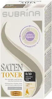 Demi-permanentni toner za lase Saten, 8/10 Ledeno blond, 1 kos