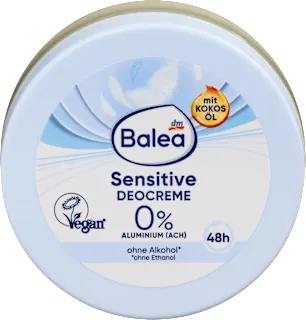 Deodorant v obliki kreme Sensitive s kokosovim oljem, 50 ml