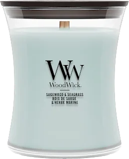 Dišeča sveča Sagewood & Seagrass, srednja, 1 kos