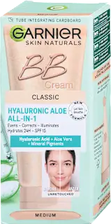 Dnevna BB krema Classic Hyaluronic Aloe All-in-1 Medium, 50 ml