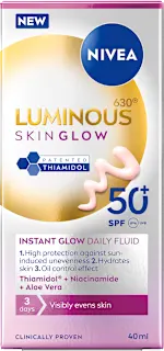 Dnevni fluid za obraz Luminous Glow, ZF 50+, 40 ml