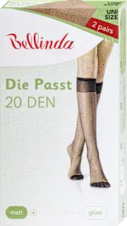 Dokolenke Die Passt, 20 DEN, amber, univerzalna velikost (2 para), 4 kos