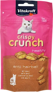 Dopolnilna hrana za mačke Crispy Crunch Anti Hairball, 60 g