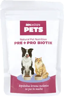 Dopolnilna krmna mešanica za pse in mačke PRE + PRO BIOTIK, 100 g