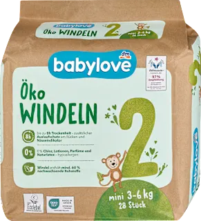 Ekološke plenice mini, velikost 2, 3–6 kg, 28 kos