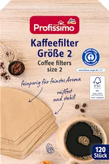 Filter za kavo, velikost 2, 120 kos