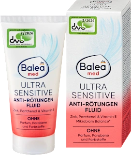 Fluid proti rdečici s cinkom, pantenolom in vitaminom E Ultra Sensitive, 50 ml