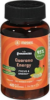 Funkcionalni sadni bonboni Guarana Energy, 40 kos