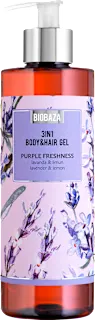 Gel za prhanje in šampon za lase 3 v 1 Purple Freshness, 400 ml