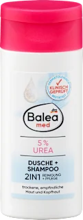 Gel za tuširanje in šampon za lase 2 v 1, s 5 % UREE, 50 ml