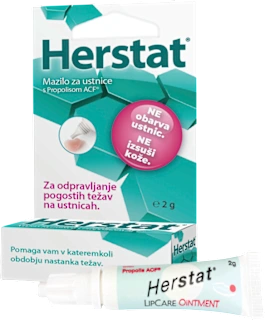 Herstat mazilo za ustnice s Propolisom ACF, 2 g