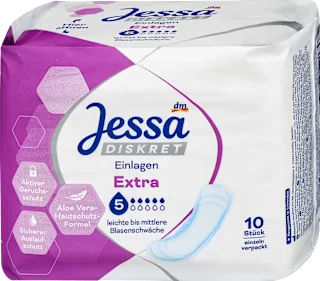 Higienske predloge za lahko do srednjo inkontinenco Extra, 10 kos