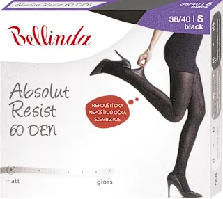 Hlačne nogavice Absolut Resist, 60 DEN, velikost S, črne, 1 kos