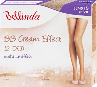 Hlačne nogavice BB Cream Effect, 12 DEN, 38-40, amber, 1 kos