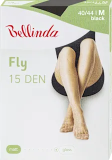Hlačne nogavice Fly, 15 DEN, 40-44, črne, 1 kos
