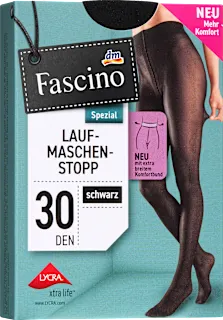 Hlačne nogavice Lauf-Maschen-Stopp, 30 DEN, črne, 38-40, 1 kos