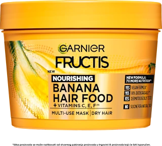 Hranilna maska za lase Banana Hair Food 3 v 1, 390 ml