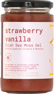 Irish Sea Moss gel, okus jagoda z vaniljo, 300 ml