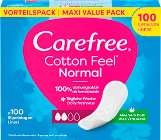 Ščitniki perila Cotton Feel Normal Aloe, 56 kos