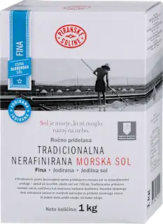 Jedilna sol, fino mleta, jodirana, 1.000 g