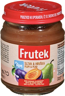 Kašica iz sliv in hrušk, od 4. meseca dalje, 120 g