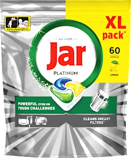 Kapsule za strojno pomivanje posode Platinum All In One, XL pakiranje, 60 kos