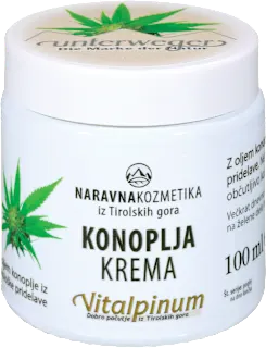 Krema iz konopljinega olja, 100 ml