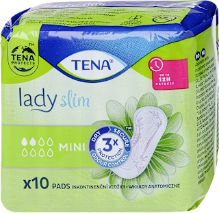 Lady vložki za lažjo inkontinenco Slim Mini, 10 kos
