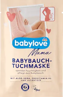 Maska v robčku za nosečniški trebuh