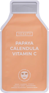 Maska za obraz Papaya Calendula Vitamin C, v obliki krpice, 1 kos