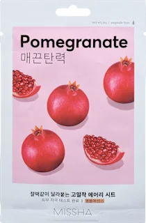 Maska za obraz Pomegranate, v obliki krpice, 1 kos