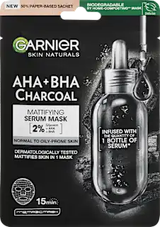 Maska za obraz Pure Charcoal, v krpici, 1 kos