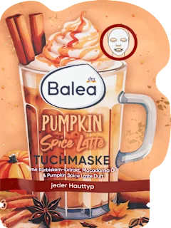Maska za obraz v obliki krpice Pumpkin Spice Latte, 1 kos