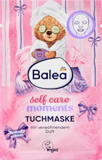 Maska za obraz v obliki krpice self care moments, 1 kos