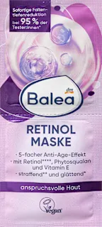 Maska za obraz z retinolom, fitoskvalanom in vitaminom E, 16 ml