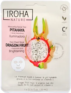 Maska za obraz z zmajevim sadežem, v obliki krpice, 1 kos