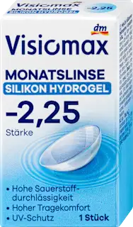Mesečna silikonsko-hidrogelna kontaktna leča, dioptrija -2,25, 1 kos