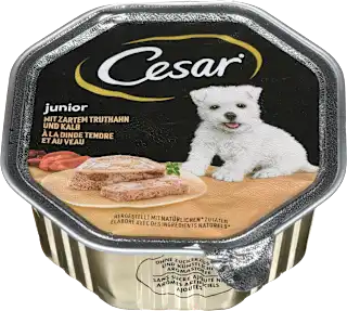Mokra hrana za pasje mladiče, s puranom in teletino, 150 g