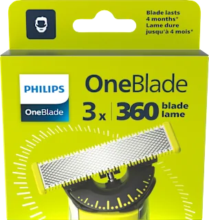 Nadomestne glave za brivnik 360 blade, 3 kos