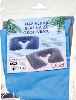 Napihljiva blazina za okoli vratu, več različic, 1 kos