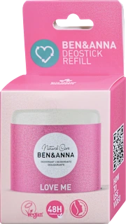 Naravni deodorant v stiku Love Me, polnilo, 40 g