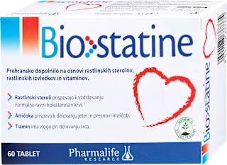 Naravno prehransko dopolnilo Biostatine, 60 kos
