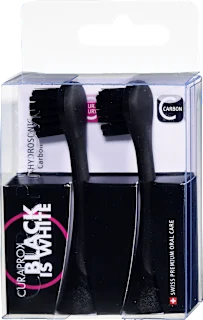 Nastavek za sonično zobno ščetko HYDROSONIC Carbon BLACK IS WHITE, 2 kos
