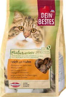Naturverliebt suha hrana za mačke, bogata s piščancem, 500 g