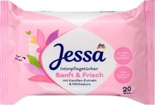 Negovalni robčki za intimno nego, 20 kos