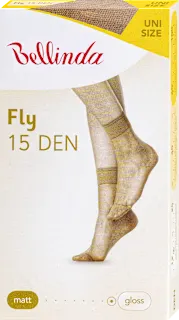 Nogavice Fly, 15 DEN, univerzalna velikost, amber, 2 kos